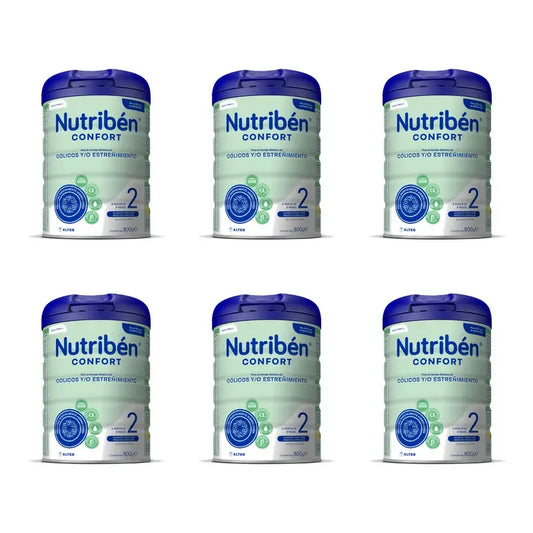 Nutribén Confort 2 Leche Continuación, 6 x 800 gr