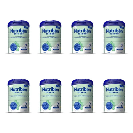 Nutribén Confort 2 Leche Continuación, 8 x 800 gr