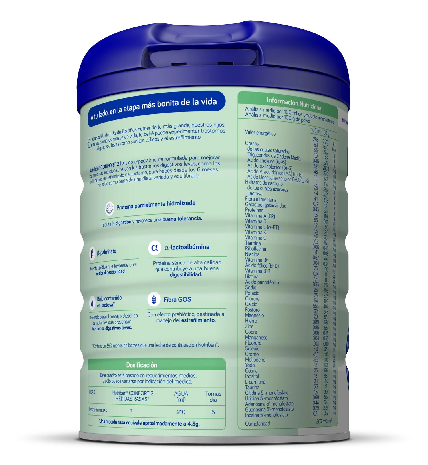 Nutribén Confort 2 Leche Continuación, 800 gr