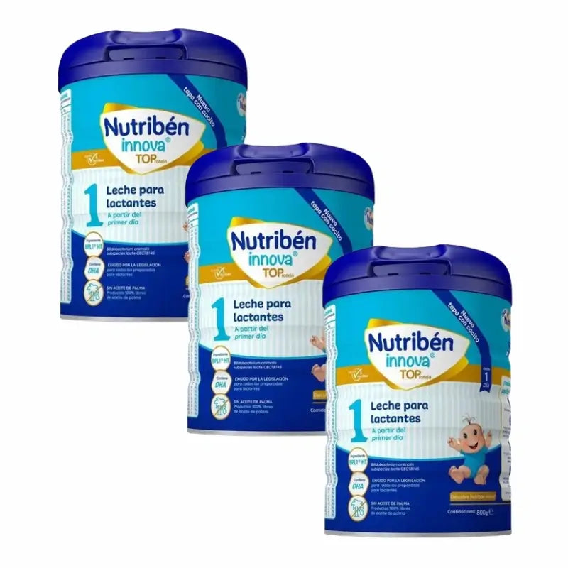 Nutribén Innova 1 Top Protein Leche inicio, 3 x 800 gr