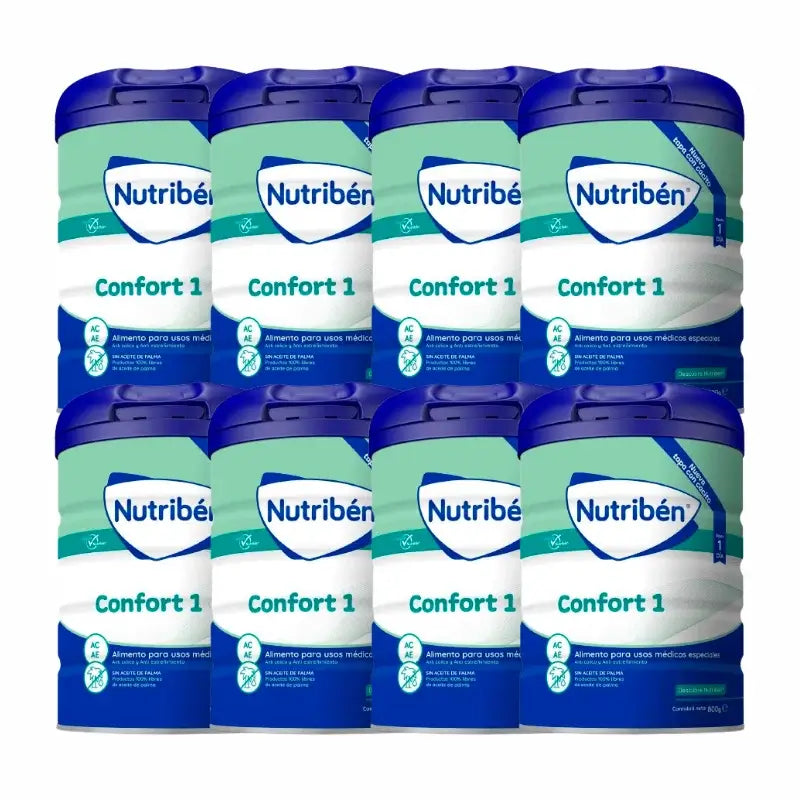 Nutribén Confort 1 Leche Inicio, 8 x 800 gr