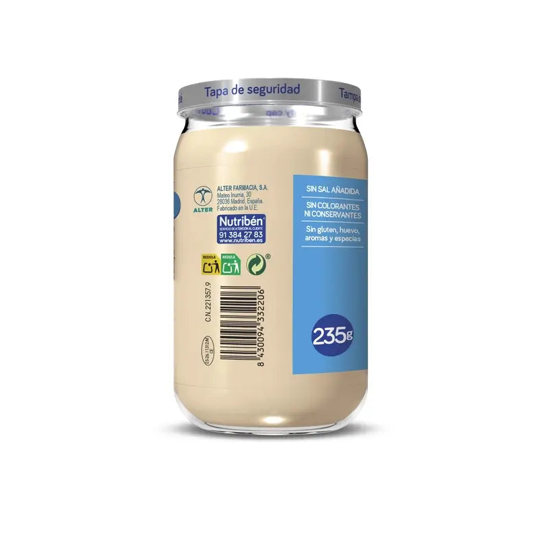 Nutriben Potito De Bechamel Con Lenguado Y Merluza , 235 gr