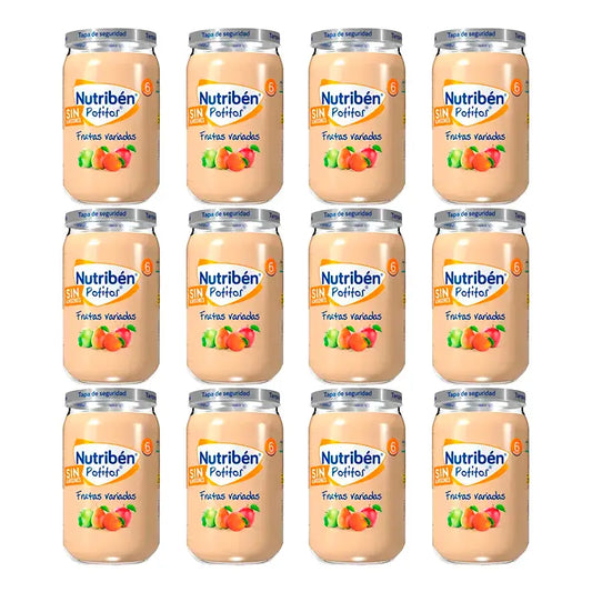 Nutriben Potito Frutas Variadas , 12 x 235 gr