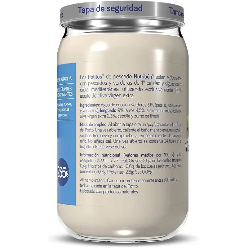 Nutriben Potito Verduritas con Lenguado 235 gr