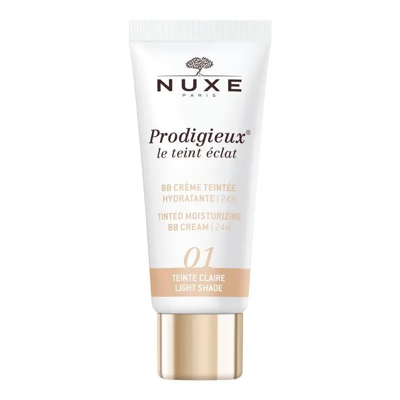 Nuxe Bb Cream Hidratante Con Color | 24H, Prodigieux® Le Teint Éclat 30Ml - Tono Claro
