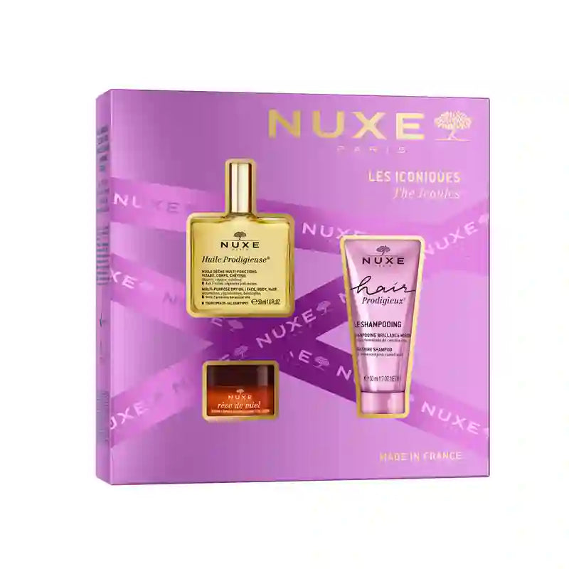 Nuxe Multi-Ranges Cofre Regalo Best Sellers Huile Prodigieuse + Champú +Reve The Miel