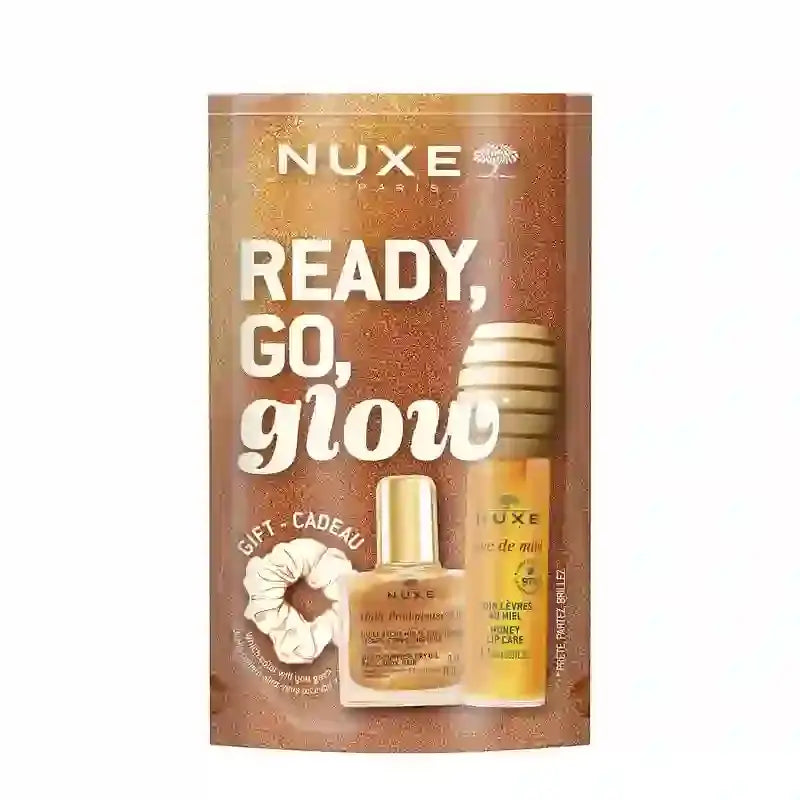 Nuxe Reve De Miel Glow On The Go Honey Set Labial + Huile Classic