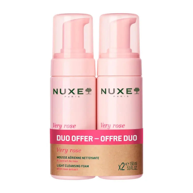Nuxe Very Rose Espuma Suave Limpiadora 2X150Ml