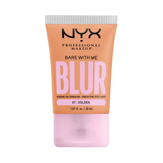 Nyx Bare With Me Blur Skin Tint, Base De Maquillaje Difuminadora, Mate, Tono 07 , 30 ml