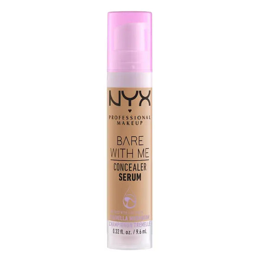 Nyx Bare With Me Serum Concealer, Tono Medium. Fórmula Vegana. Disponible En 12 Tonos. , 9,6 ml