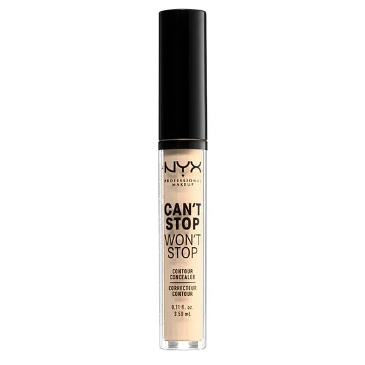 Nyx Can'T Stop Won'T Stop Corrector No Comedogénico Tono 1 Pale Para Pieles Claras , 3,5 ml