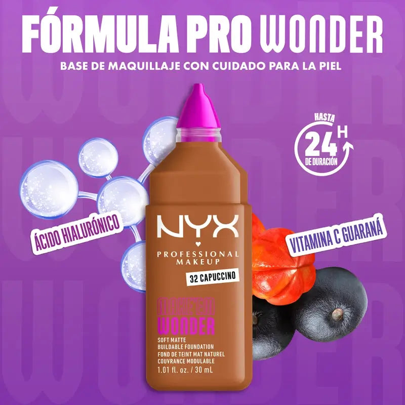 Nyx Cosmetics Make Em Wonder Fdt Capuccino, 30 ml