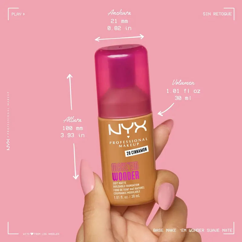 Nyx Cosmetics Make Em Wonder Fdt Cocoa, 30 ml