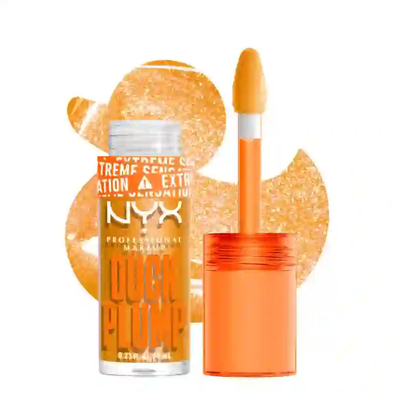 Nyx Duck Plump High Pigment Lip Gloss Brillo Voluminizador Glitter Gold 22 , 7 ml