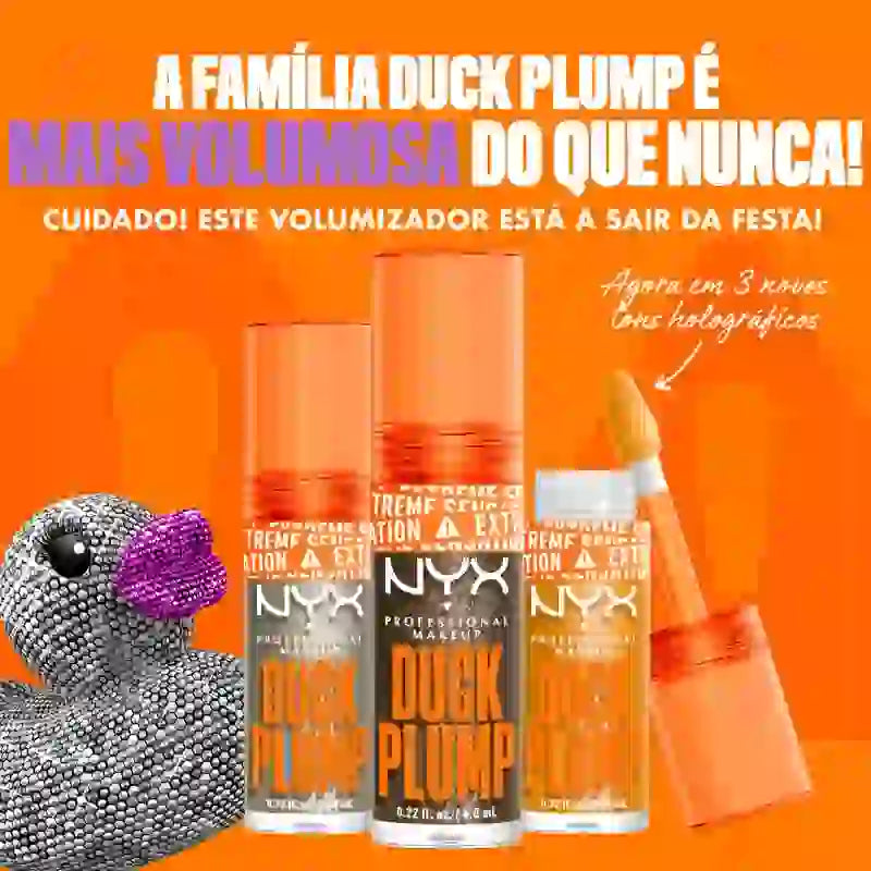 Nyx Duck Plump High Pigment Lip Gloss Brillo Voluminizador Glitter Gold 22 , 7 ml