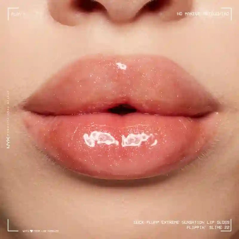 Nyx Duck Plump High Pigment Lip Gloss Brillo Voluminizador Glitter Gold 22 , 7 ml