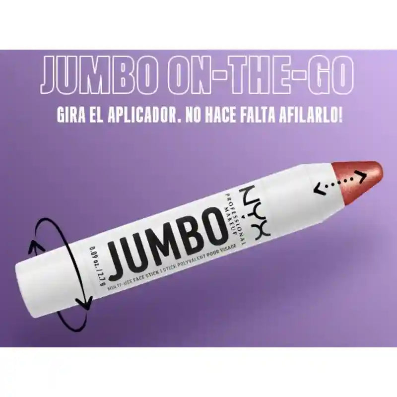 Nyx Jumbo Stick Facial Multiusos. Tono Jumbo Lemon Meringue , 2,7 gr