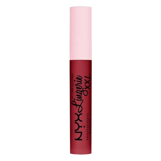 Nyx Labial Líquido Lip Lingerei Xxl Larga Duración, Mate 16H . Tono Its Hotter , 4 ml