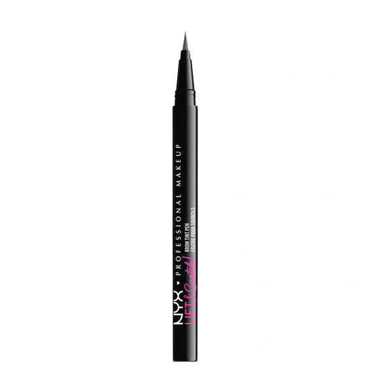 Nyx Lápiz De Cejas Lift&Snatch! Brow Tint Pen, Larga Duración 16H, Fórmula Vegana, Tono Black , 1 ml