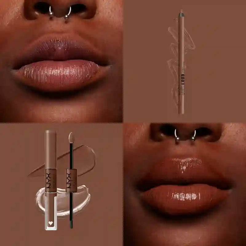 Nyx Line Loud Lápiz De Labios, Larga Duración, + Definidos, + Gruesos, Total Baller 07 , 1,2 gr