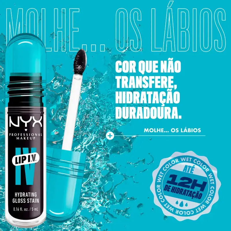 Nyx Lip Iv Tinte Labial Grape Gushin Tono 16 , 5 ml