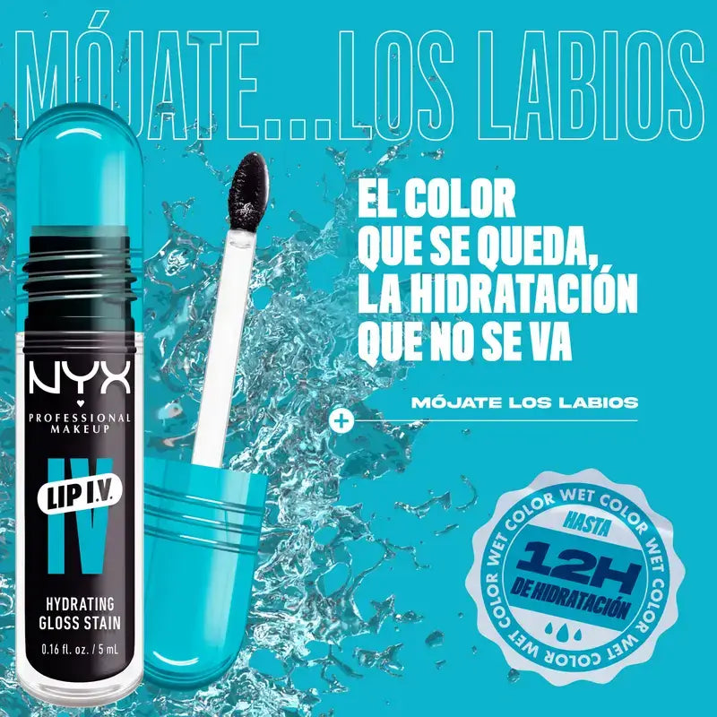 Nyx Lip Iv Tinte Labial Grape Gushin Tono 16 , 5 ml