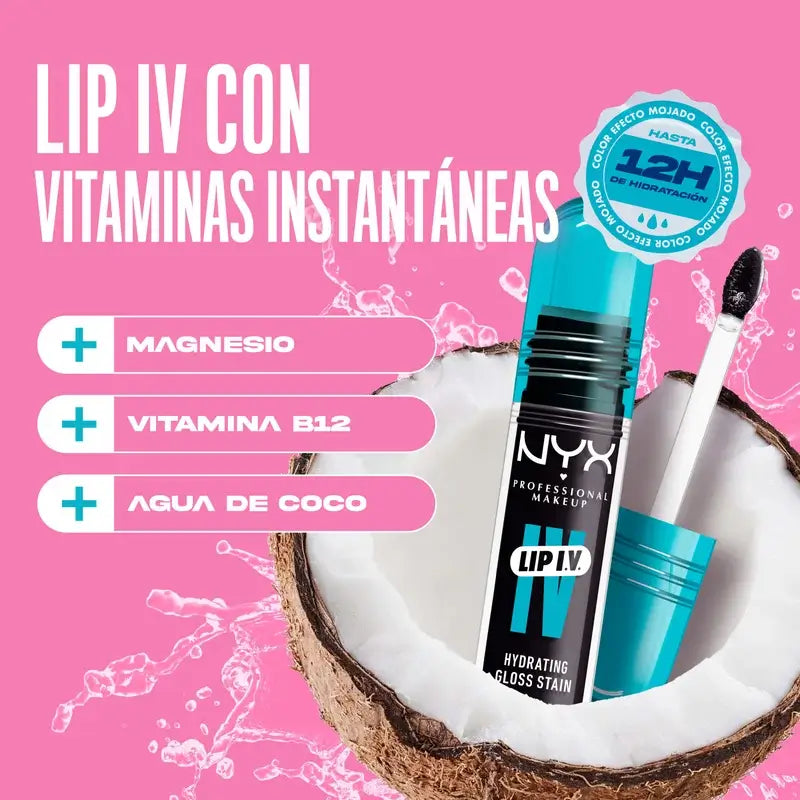 Nyx Lip Iv Tinte Labial Grape Gushin Tono 16 , 5 ml