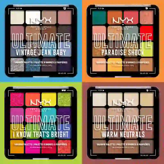 Nyx Paletas De Sombras Ultimate Shadow Palette I Know That'S Bright , 1 unidades