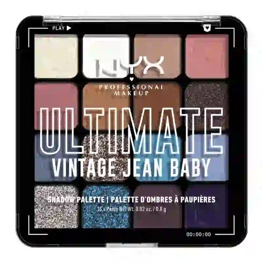 Nyx Paletas De Sombras Ultimate Shadow Palette Vintage Jean Baby , 1 unidades