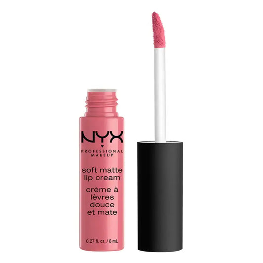 Nyx Pintalabios Cremoso Mate De Larga Duración Soft Matte Lip Cream Tono 11 Milan Color Rosa , 8 ml