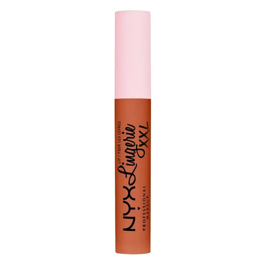 Nyx Pintalabios Lip Lingerie Xxl Fuego De Larga Duración, 100% Cobertura Mate, Tono Gettin Caliente , 4 ml