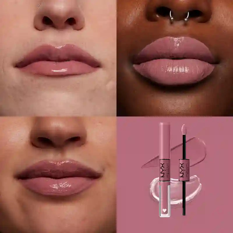 Nyx Shine Loud Pintalabios Permanente Con Brillo, Tono 26 Fierce Flirt , 1 unidades