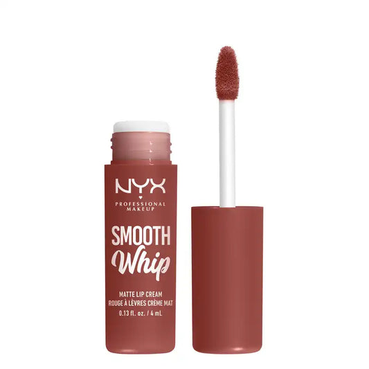 Nyx Smooth Whip Matte Lip Cream, Labial Líquido Cremoso, Mate, Tono Latte Foam , 4 ml