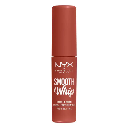 Nyx Smooth Whip Matte Lip Cream, Labial Líquido Cremoso, Mate, Tono Pushin , 4 ml