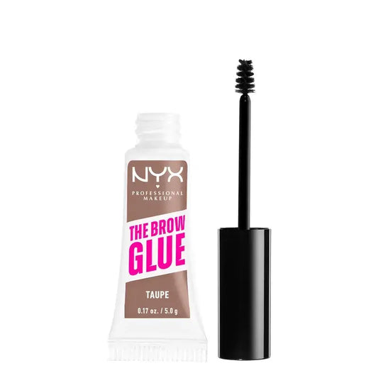 Nyx The Brow Glue, Gel Fijador De Cejas,Larga Duración, Tono Taupe 02 , 5 gr
