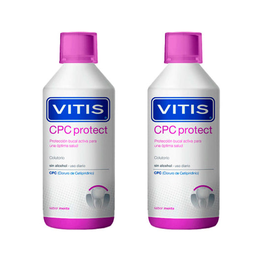 VITIS  Duplo Cpc Protect Colutorio 2x500 ml Sin Alcohol