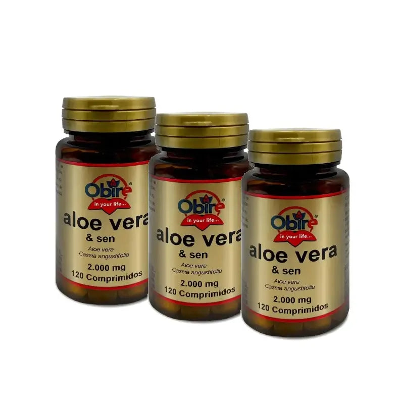 Obire Aloe Vera , Pack 3 x 120 comprimidos