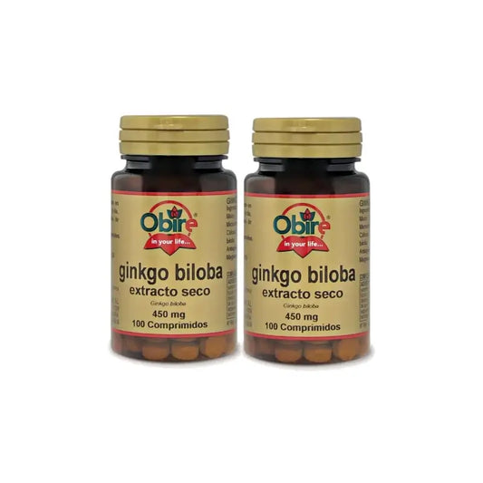 Obire Ginkgo Biloba ,Pack 2 x  100 comprimidos