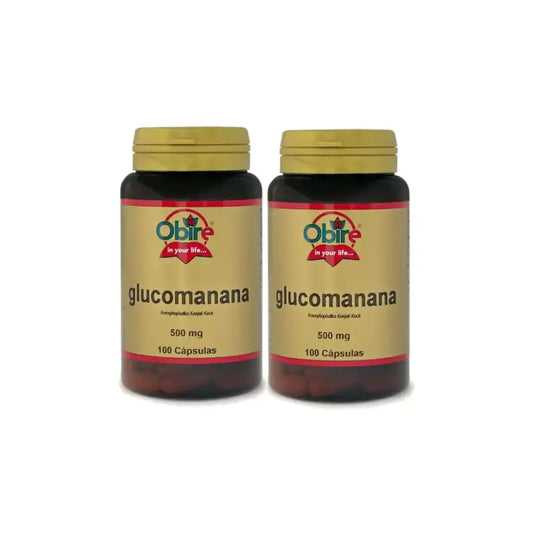 Obire Glucomanana ,Pack 2 x 100 cápsulas