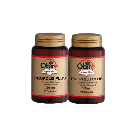 Obire Propolis Plus (Propol+Echinol+Tomillo) , Pack 2 x 90 cápsulas