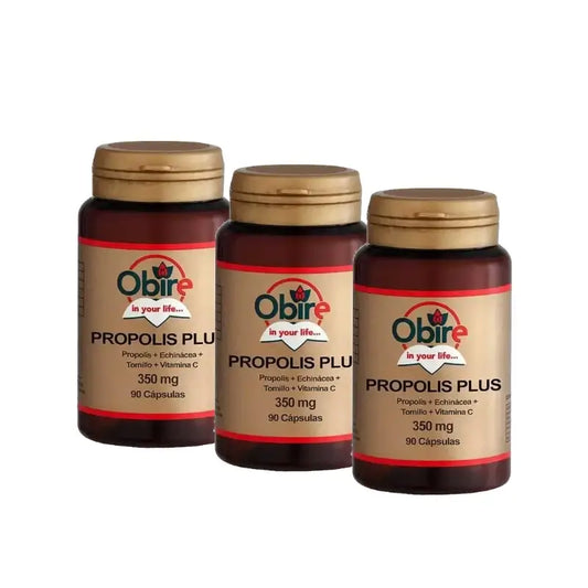 Obire Propolis Plus (Propol+Echinol+Tomillo) , Pack 3 x 90 cápsulas