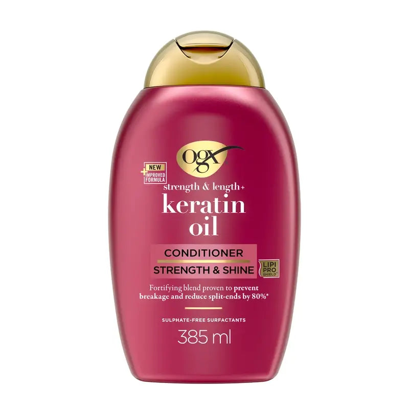OGX Acondicionador Aceite de Keratina, Cabellos Quebradizos, 385 ml