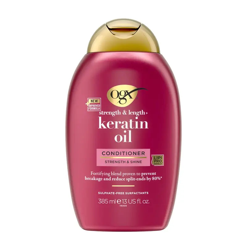 OGX Acondicionador Aceite de Keratina, Cabellos Quebradizos, 385 ml