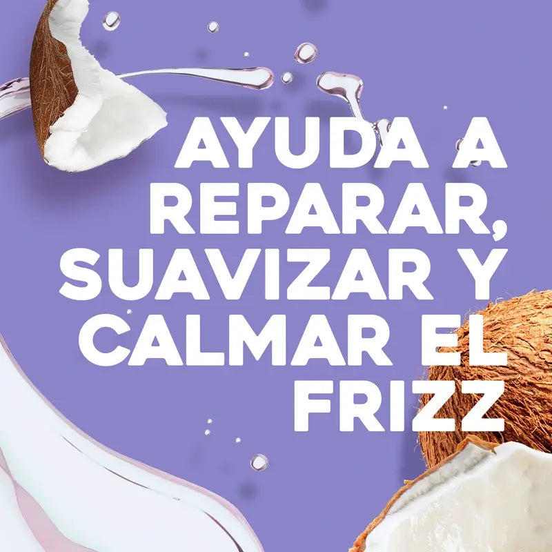 OGX Champú Coconut Miracle Oil, Repara y Revive, Cabellos Dañados, 385 ml