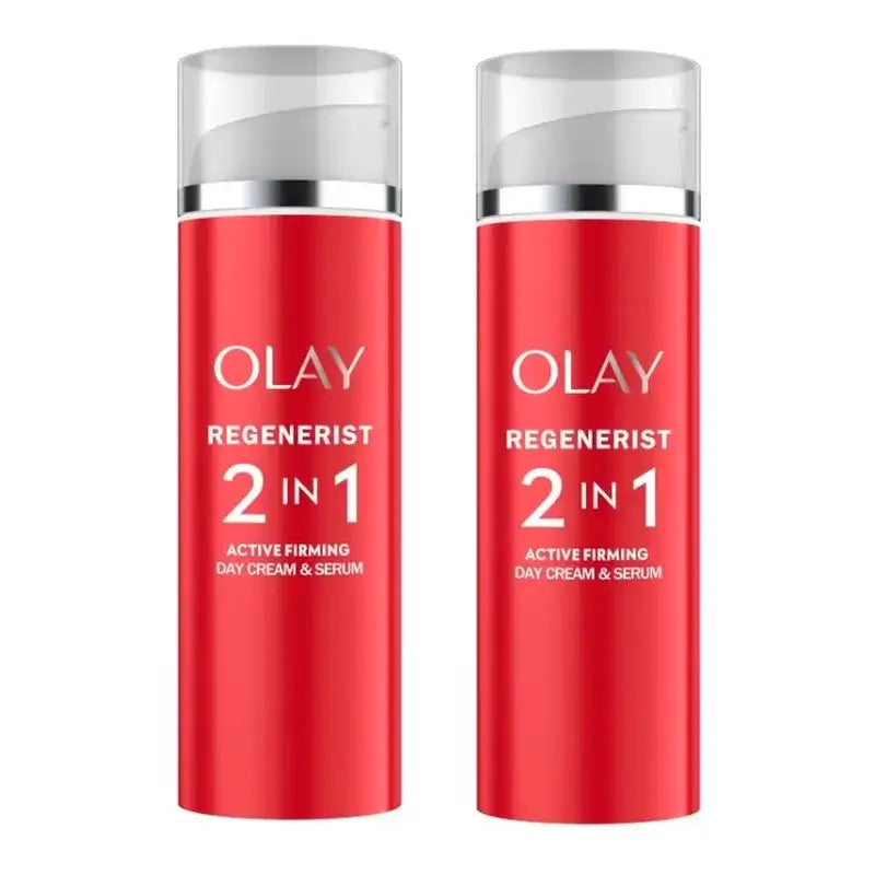 Olay Regenerist 2 in 1 Active Firming Day Cream & Serum Reafirmante, pack 2 x 50 ml