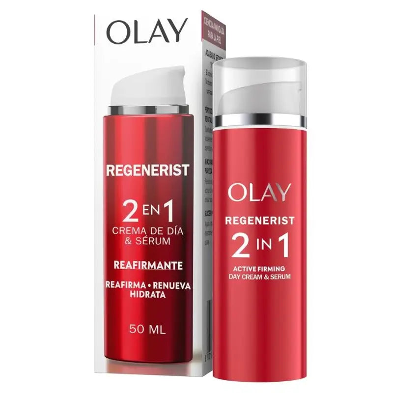 Olay Regenerist 2 in 1 Active Firming Day Cream & Serum Reafirmante, 50 ml