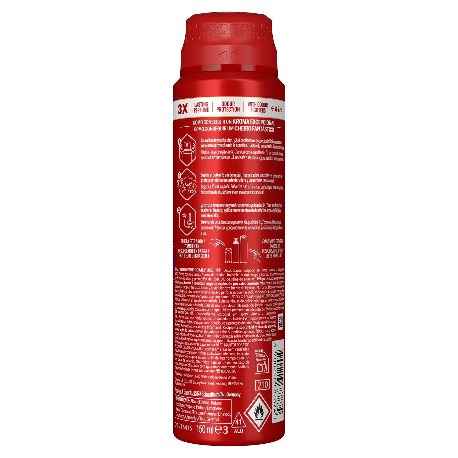 Old Spice Old Spice Rockstar Desodorante En Spray, 150 ml