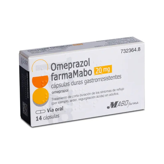 Omeprazol Farmamabo 20 mg, 14 cápsulas Gastrorresistentes