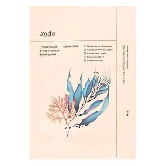 Ondo Beauty 36.5 Hyaluronic Acid & Algae Moisture Boosting Mascarilla Chok-Chok, 25 gr