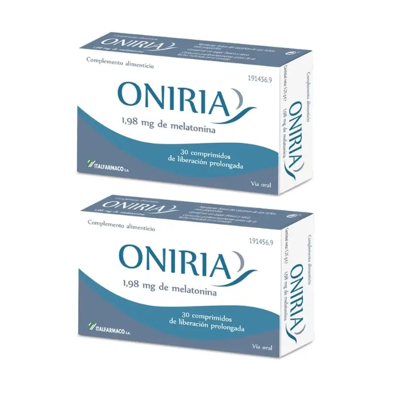 Oniria Lib Prol Nutraceutico 1,98 mg/ Pack 2 x 30 comprimidos